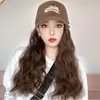 Gorra de Béisbol con Peluca Dachen Rizos de Lana para Mujer Nueva Moda Coreana de Terciopelo Primavera y Otoño 2023 Ala Ancha Hace que la Cara Parezca Más Pequeña