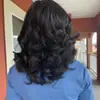 Peruca Africana Mais Vendida na Amazon Peruca Europeia e Americana Cabelo Longo Cacheado Feminino Fibra Química Parcial Preta Touca Perucas