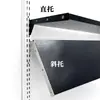 Suporte de Prateleira para Vitrine de Aço Inoxidável Preto e Branco Reto, Suporte de Placa Inclinada, Suporte de Placa Lateral, Suporte de Madeira Esquerdo e Direito, Braço de Suporte de Compensado