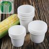 Copo descartável espesso biodegradável de amido de milho copo para bebida copo plástico substituto de plástico atacado 100