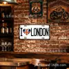 Artesanato em metal de placas de carro vintage europeias e americanas transfronteiriças, placas de estanho sem moldura, placas de publicidade, pinturas decorativas