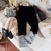 Roupas Infantis Xie Jinmao Calças Leggings Grossas Forradas com Lã para Meninas Classe A Outono e Inverno Novas Calças Longas Integradas com Lã para Crianças para Uso Externo