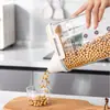 Tanque de Almacenamiento para Granos Tanque de Almacenamiento a Prueba de Insectos y Humedad Tanque Sellado para Harina Gran Capacidad Taza Medidora para Comida de Gato y Perro Tanque Sellado