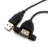 Cable de extensión USB USB con oreja fija Cable de extensión USB2.0 macho a hembra con orificio para tornillo Cable USB con oreja