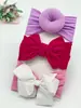 Venta caliente banda para el pelo de bebé lazo de nailon accesorios para el pelo de niños calcetines de bola súper suaves juego de tocado ancho Venta al por mayor