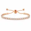Pulsera ajustable hecha a mano de venta caliente transfronteriza, pulsera de hilo ajustable estilo ins para mujer con incrustaciones de diamantes, venta al por mayor de joyería para damas