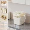 Balde de Arroz Doméstico de Grau Alimentício à Prova de Insetos e Umidade Balde Selado para Arroz Balde para Farinha e Macarrão Tanque de Armazenamento Caixa de Arroz Caixa de Armazenamento para Grãos de Arroz