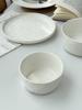 Productos Dachang Estilo Nórdico Ins Lujo Ligero Patrón de Roca Cerámica Sombrero de Paja Estilo Occidental Tazón para Sopa Verduras Arroz