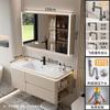 Lavabo Cerámico Todo en Uno de Lujo Ligero con Esquinas Redondeadas Combinación de Mueble de Baño Lavabo Lavabo Lavabo Mueble de Lavado