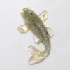 Grava de Cristal Natural Goma Forma de Pez Pequeño Adornos de Carpa Joyería Decorativa para Escritorio de Oficina Regalo Adornos DIY