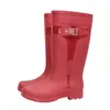 Botas de Lluvia de Caña Alta Luo You Wellington Clásicas para Exteriores Resistentes al Agua Antideslizantes para Viajes Senderismo Botas de Lluvia con Forro de Terciopelo Comercio Exterior Transfronterizo