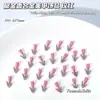 Acessórios Coloridos de Liga de Flor para Nail Art, Tulipas Tridimensionais Pintadas por Spray, Camélias, Borboletas, Pequenas Decorações Frescas para Nail Art