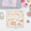 Original Lindo 13cm Animal Plegable Cabeza de Tarjeta Grande Tarjeta Pequeña Material de Empaque Adorno para Observación de Estrellas Tarjeta de Regalo para Enviar Tarjetas