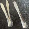 Cuchara de Postre de Acero Inoxidable, Cuchara para Remover Café, Pala Larga para Helado, Cortador de Frutas, Cuchara para Relleno de Empanadas