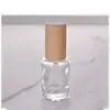 10ml Decantador de Perfume con Tapa de Madera Botella Vacía Transparente con Atomizador Botella de Muestra Portátil Material de Empaque para Perfume Venta al por Mayor