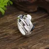Anillo elástico geométrico hueco de esmalte con diseño de pétalo, muy vendido y de moda transfronteriza para mujer, anillo floral versátil simple y de alta gama