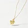 Colar Europeu e Americano Transfronteiriço Novo Estilo Pingente de Flor Plissada Corrente de Clavícula Fashion Pétala Estilo Retrô Francês Temperamento Elegante