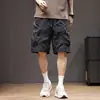 Novos Shorts Cargo Finos de Verão 2025 Masculino Tendência Americana Outdoor Funcional Multi-Bolsos Retos Cinco Pontos