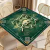 Tapete de Mesa de Mahjong Inglês Transfronteiriço, Redutor de Ruído, Antiderrapante, Espessado e Resistente a Manchas, Tapete para Sala de Xadrez e Cartas