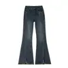 Moda Femenina Estilo Hong Kong Nuevo Llegado Otoño 2025 Personalidad Letra Jeans de Mezclilla Hip Hop Ins Moda Tendencia High Street Pantalones Largos