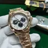Reloj para Hombre Rolex Serie Daytona 40mm Mecánico Totalmente Automático con Correa de Acero Dorado, Suministro de Fabricante de Comercio Exterior Transfronterizo