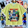 Nueva camiseta de manga corta para niños del juego de Roblox Animal Hospital, top moderno