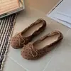 Bailarinas de Mujer de Lunares con Moño Bajo, Suela Suave, Zapatos de Mujer Estilo Retro Francés 2026 Chanel de Tacón Bajo