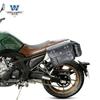 Muscle car Wolf adecuado para Kaiyue 400F, bolsa lateral, bolsa lateral retro, caja lateral, modificación, bolsa para casco, impermeable, liberación rápida, especial