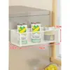 Estante de Almacenamiento Magnético para Refrigerador Suministros de Cocina Cesta de Almacenamiento de Film Transparente sin Taladro Montaje en Pared Lateral Cesta Colgante para Condimentos
