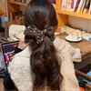 Outono e Inverno Caramelo Macchiato Laço Presilha Banana Estilo Coreano Novo Acessório de Cabelo Elegante de Alta Qualidade Grampo para Mulheres