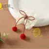 Pinza para el pelo de encaje con lazo para otoño e invierno nuevo para niños, bola de pelo para bebé, accesorios lindos para niña, accesorios