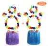 Guirnalda Kaifeng Party Hawaii a Todo Color 40 cm Traje de Falda de Hierba de una Sola Capa Vestido para Vacaciones en la Playa