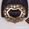 60471 Accesorios de Cobre Estilo Antiguo con Incrustaciones de Jade Materiales para Manualidades Pasador Hecho a Mano Collar 69*80mm