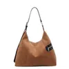 Bolsa Tote de Ombro Elegante de Grande Capacidade para Mulheres 2025 Inverno Nova Versátil Casual para o Dia a Dia Bolsa de Mão Bolsa de Ombro
