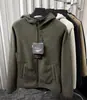 Sudadera con capucha y cremallera de forro polar para hombre, de alta densidad, doble cara, cortavientos y cálida, para exteriores, con forro polar adicional y capa exterior engrosada
