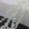 Cuentas Sueltas de Cristal Accesorios para Joyería DIY Cuentas de Vidrio Tallado Forma de Gota de Agua Accesorios para Ropa Color Plateado Agujero Horizontal 5*8mm Gota de Agua