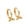 Aretes de Cola de Pez de Plata Esterlina 925 de Nuevo Estilo 2025 Personalizados para Mujer Ins Versátiles Hebillas para Oreja Elegantes Joyería de Lujo Accesible Aretes Personalizados