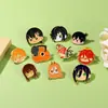 Insignias con Cadena de Dibujos Animados Estilo Japonés Chainsaw Man Makima Merchandising para Fans Broche de Metal Accesorio para Ropa