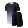 Trajes Deportivos de Verano para Niños, Niños Grandes de Verano Nuevos de Manga Corta con Shorts, Uniformes de Baloncesto de Secado Rápido para Jóvenes