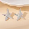 Pendientes Exagerados con Flor y Hoja Brillantes Electrochapados CCB de Venta Caliente Transfronteriza para Mujer, Pendientes de Moda con Personalidad Estilo Europeo y Americano
