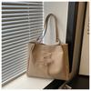 Nova Bolsa de Ombro Feminina Estilo Ballet 2024 com Laço e Alça Torcida de Grande Capacidade Bolsa Tote Fashion para Mulheres