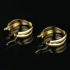 Brincos Argola Ins Estilo Minimalista, Argolas Grandes Elegantes, Argolas Simples Douradas, Argolas Lisas Únicas, Brincos Retrô Europeus e Americanos para Mulheres