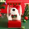 Mannery Genuine Plush Bear Natal Chaveiro Carro Pingente Casal Mochila Escolar Pendurado Presente de Natal Atacado