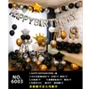 Set de Globos de Cumpleaños, Decoración para Fiesta de Cumpleaños de Novia en San Valentín, Globos de Papel de Aluminio, un Set Completo con un Toque de Lujo
