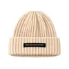 Gorro de Lana de Punto Coreano de Gran Circunferencia para Mujer Otoño e Invierno, Hace que la Cara se Vea Más Pequeña, Cálido y Versátil, Gorro de Punto Moderno