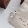 Anel de Estrela Estilo Coreano S925 Prata Esterlina Doce e Cool para Mulheres, Design Simples de Nicho, Anel de Estilo Cool, Joia de Mão Simples e Versátil