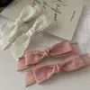 Clip para cabeza de princesa de niña dulce, famoso clip de lazo de organza, clip de flequillo de estilo inmortal que combina con todo, clip de pico de pato