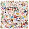 100 pegatinas pequeñas de grafiti de la familia Senbels para fundas de teléfono, tabletas, portátiles, guitarras y cascos.