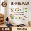 Pegatinas de Pared Pizarra Blanca Grado Materno e Infantil, Autoadhesivas, Pegatinas de Pizarra para Enseñar Ecológicas, Pegatinas Decorativas de Pizarra Magnética para Habitaciones de Niños