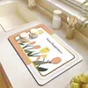 Alfombrilla Simple para Desagüe de Cocina, Alfombrilla Absorbente para Barra de Cocina, Alfombrilla de Mesa, Posavasos Aislante Antiescaldado, Alfombrilla para Secar Platos, Control de Agua